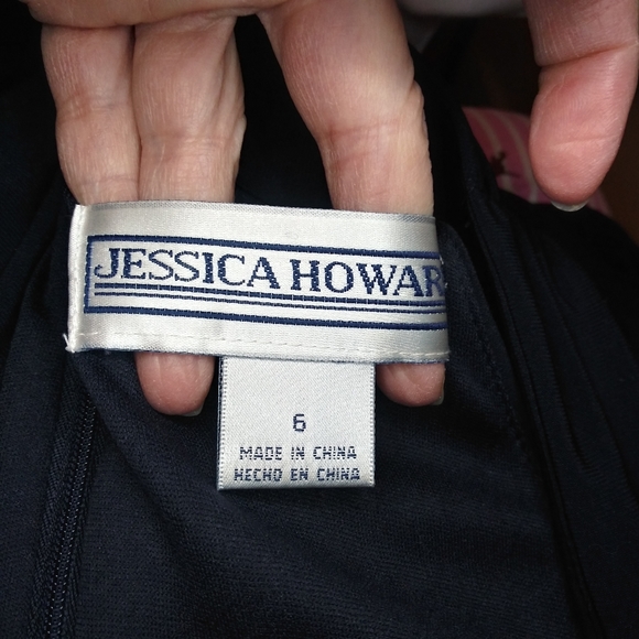 Jessica Howard New Without Tags Sexy Black Ruched Waist Cocktail Dress - Picture 8 of 11